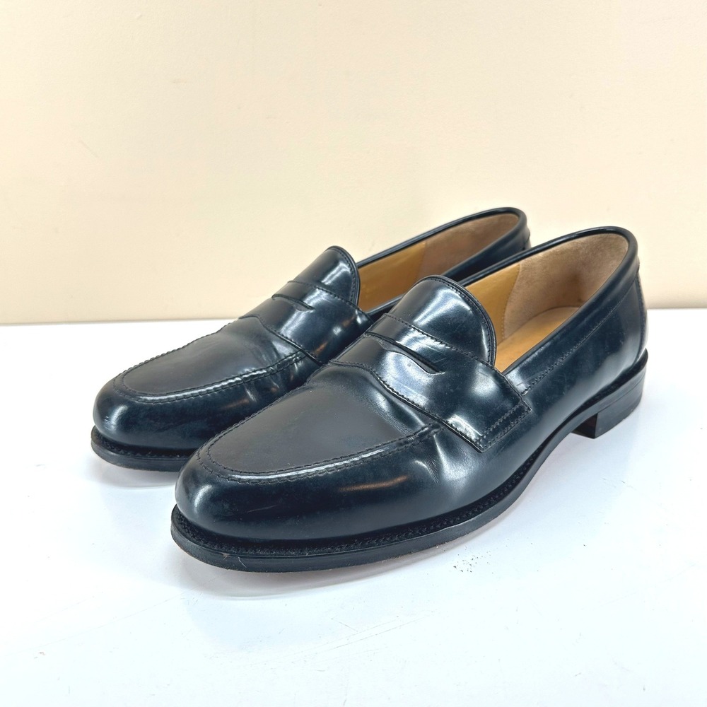 Charles Tyrwhitt Loafers: Men's 11.5 US (10.5 UK) Black Leather Shoes